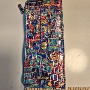 Brahmin Multicolor Croc-Embossed Wallet